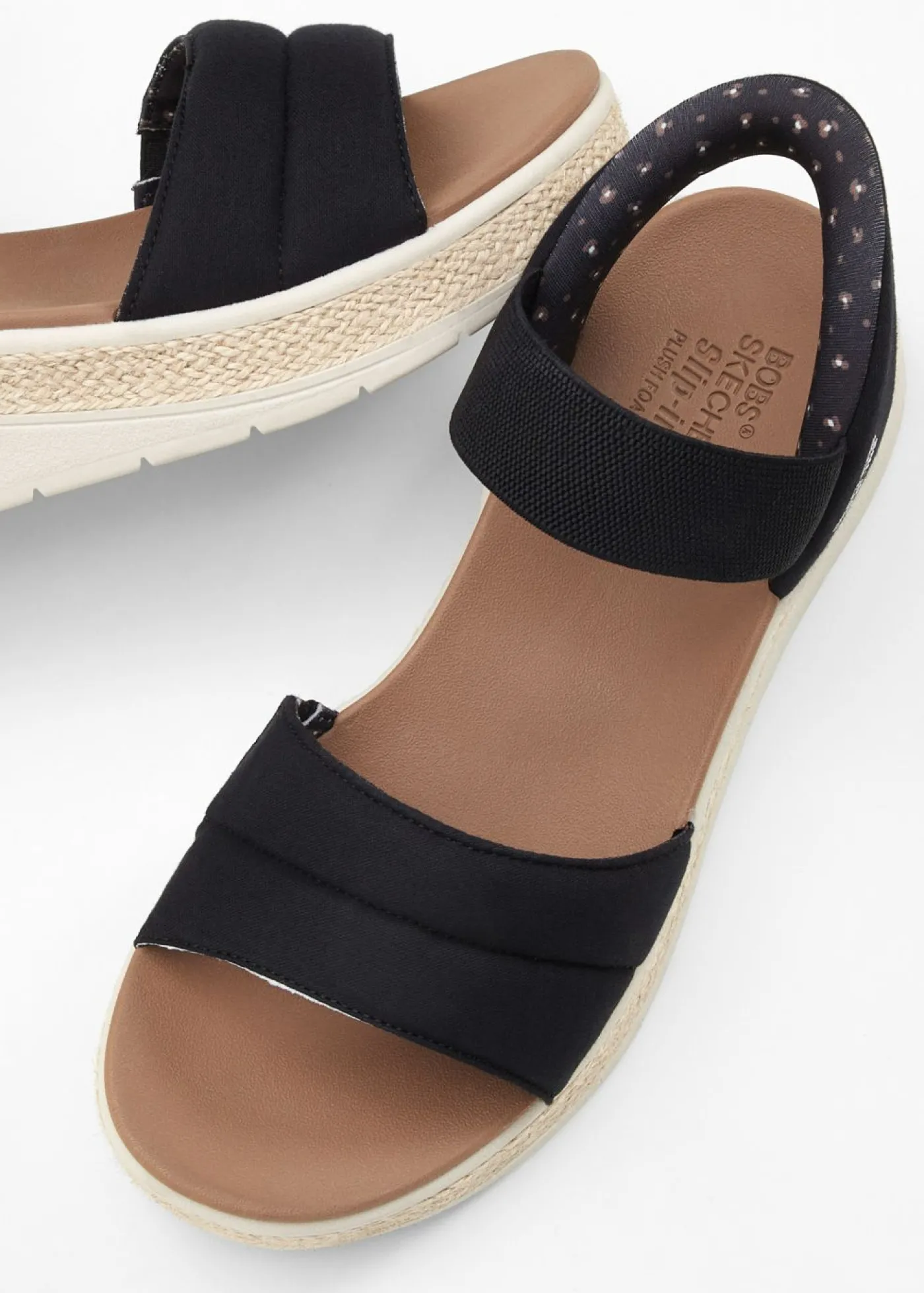 bonprix Skechers Sandalias de cuña sin cordones de Skechers Negro Discount