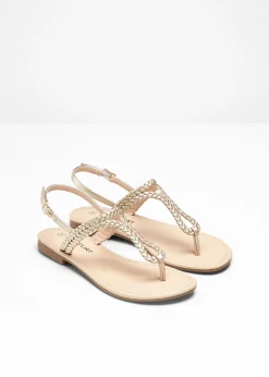 bonprix bonprix Sandalias de dedo Oro Hot