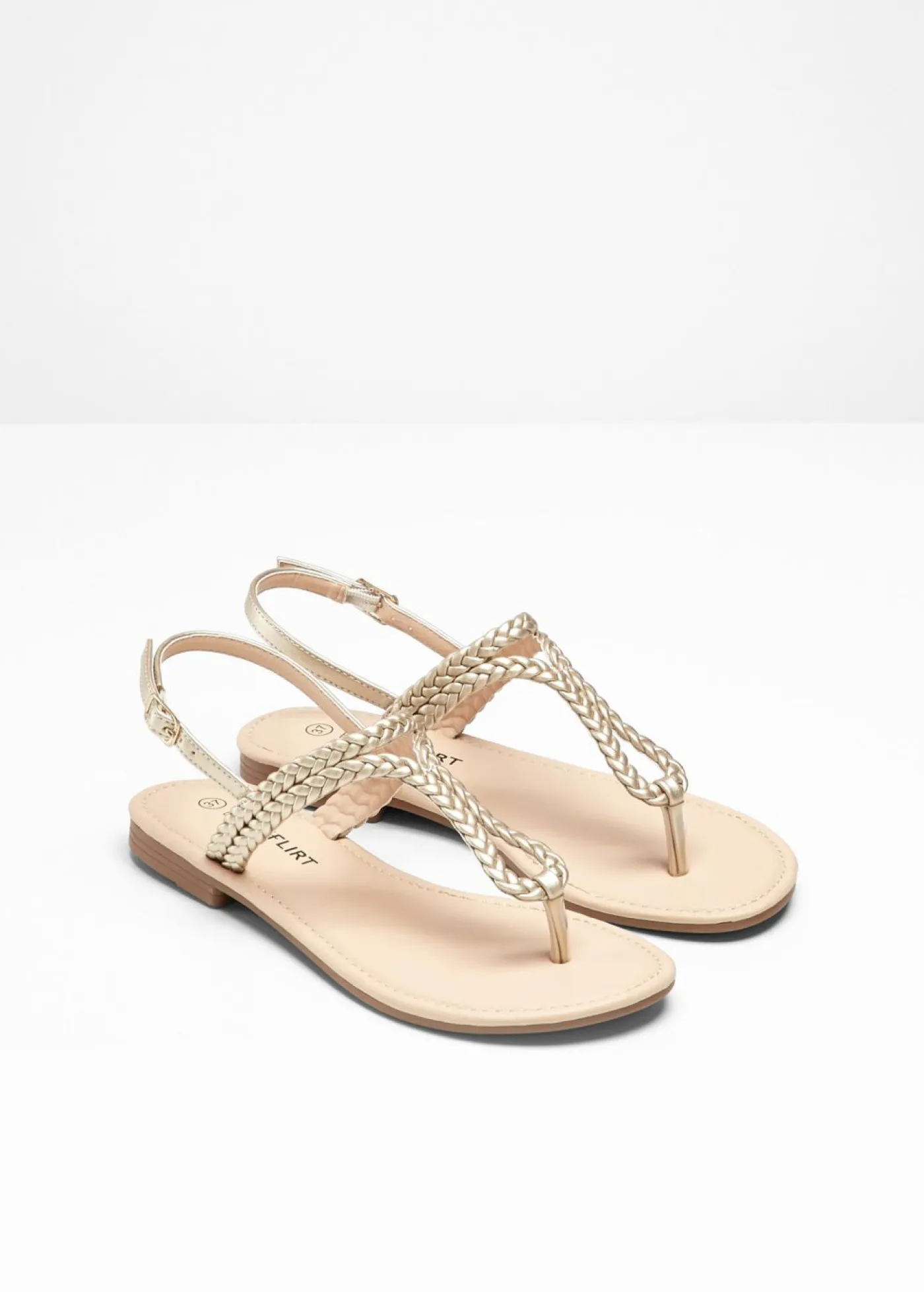 bonprix bonprix Sandalias de dedo Oro Hot