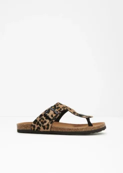 bonprix bonprix Sandalias de dedo estampado leo beige Best