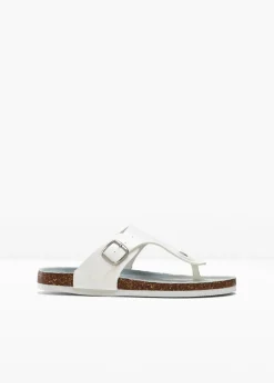 bonprix bonprix Sandalias de dedo blanco / denim azul Hot
