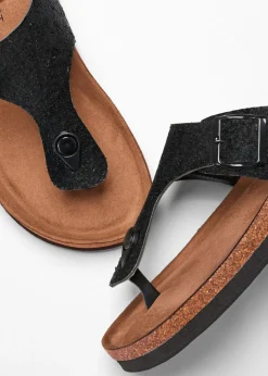 bonprix bonprix Sandalias de dedo Negro Discount