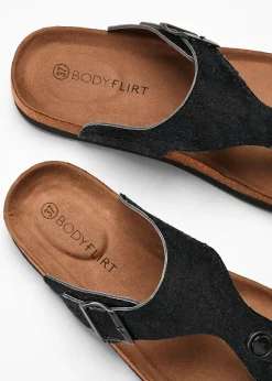 bonprix bonprix Sandalias de dedo Negro Discount