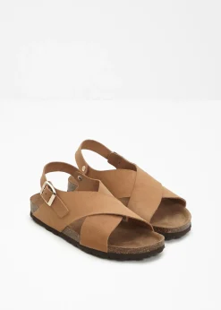 bonprix bonprix Sandalias de piel Camel Sale