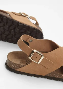bonprix bonprix Sandalias de piel Camel Sale