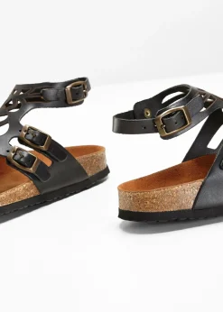 bonprix bonprix Sandalias de piel Negro Online