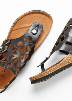 bonprix bonprix Sandalias de piel Negro Online