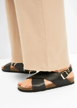 bonprix bonprix Sandalias de piel Negro Online