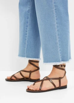 bonprix bonprix Sandalias de tiras Marrón oscuro Discount