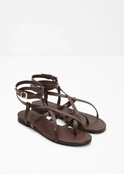 bonprix bonprix Sandalias de tiras Marrón oscuro Discount