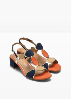 bonprix Marco Tozzi Sandalias Marco Tozzi azul marino-naranja-beige Outlet