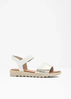 bonprix Jana Sandalias planas blanco-champán Hot