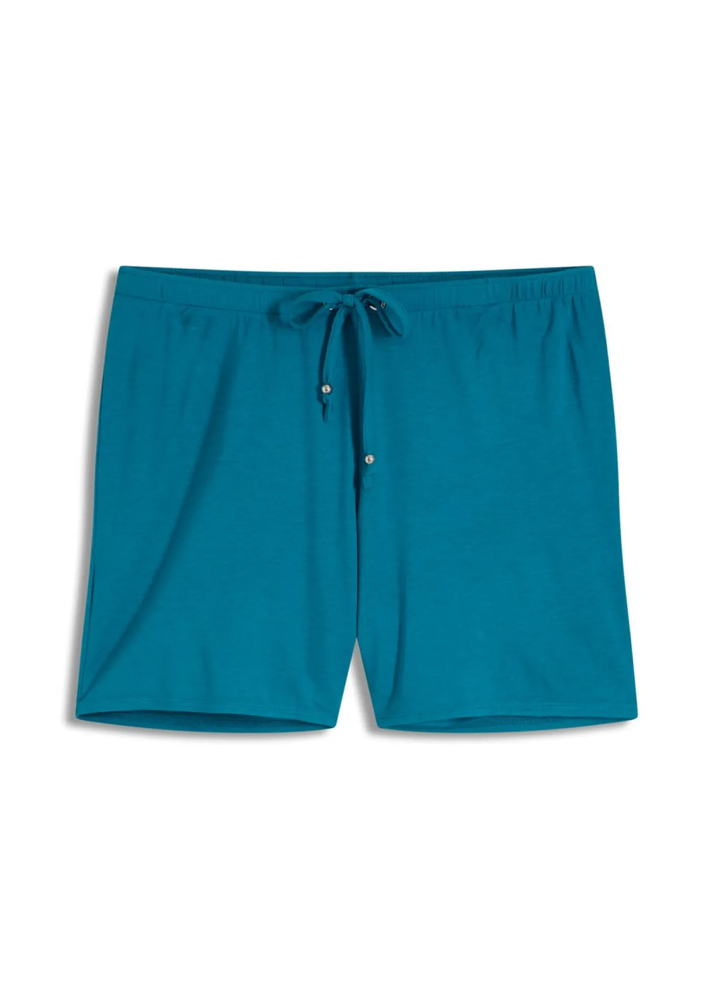 bonprix bonprix Shorts de playa de mezcla de viscosa fluida Azul petróleo Sale