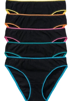 bonprix bonprix Slip (5 unidades) Negro multicolor New