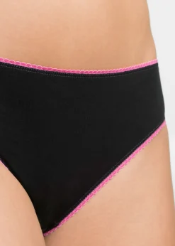 bonprix bonprix Slip (5 unidades) Negro multicolor New