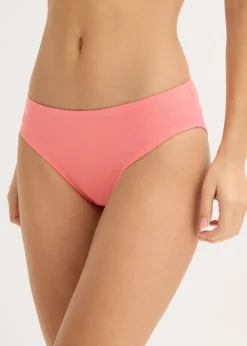 bonprix bonprix Slip (10 unidades) negro-rosa coral-gris claro jaspeado-rojo salsa-blanco Clearance
