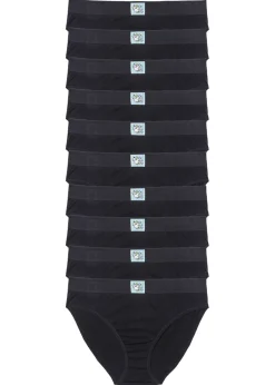 bonprix bonprix Slip (10 unidades) Negro Hot