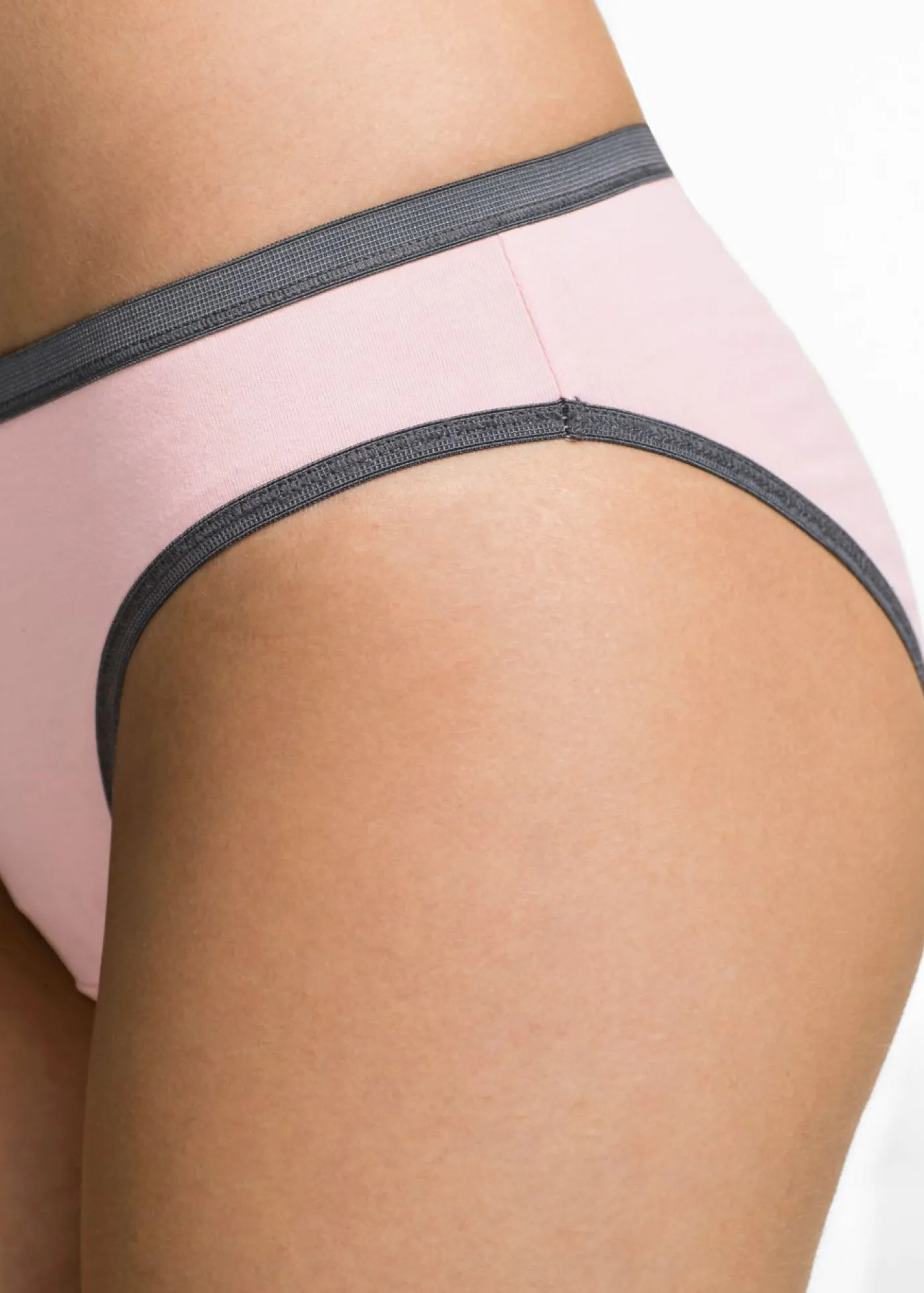 bonprix bonprix Slip con algodón (5 unidades) Azul-rosa-blanco lana estampado Outlet