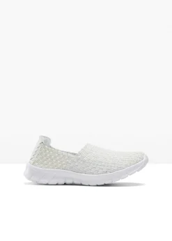 bonprix bonprix Slippers cómodos con suela flexible Blanco Outlet