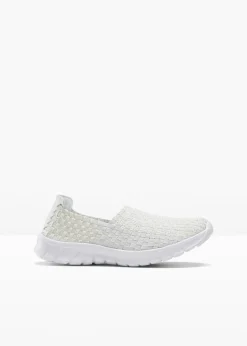 bonprix bonprix Slippers cómodos con suela flexible Blanco Outlet