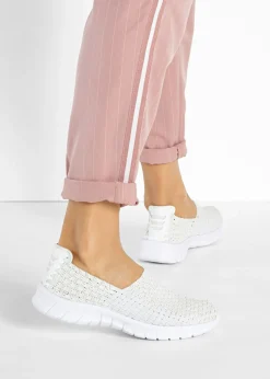 bonprix bonprix Slippers cómodos con suela flexible Blanco Outlet
