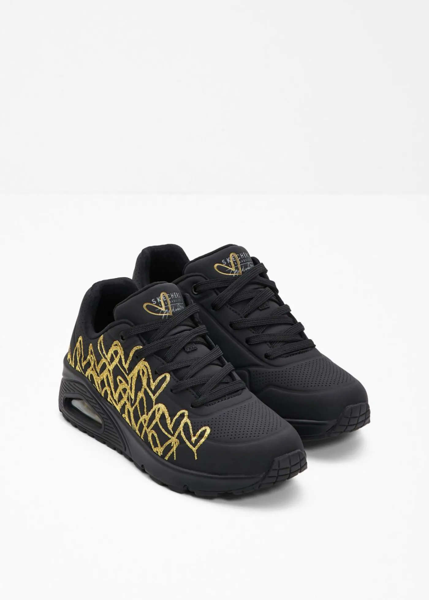 bonprix Skechers Sneakers bajos Negro-oro