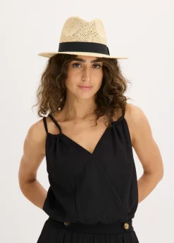 bonprix bonprix Sombrero Crudo + negro New