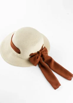 bonprix bonprix Sombrero con lazo Natural-marrón Best