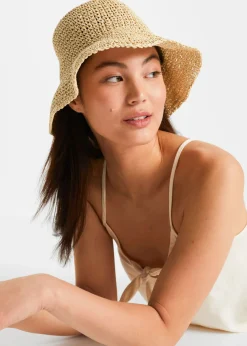 bonprix bonprix Sombrero de paja Crudo Hot