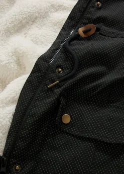 bonprix bonprix Suave chaqueta premamá/de porteo 3 en 1 Negro/blanco lana/gris oscuro con lunares Sale