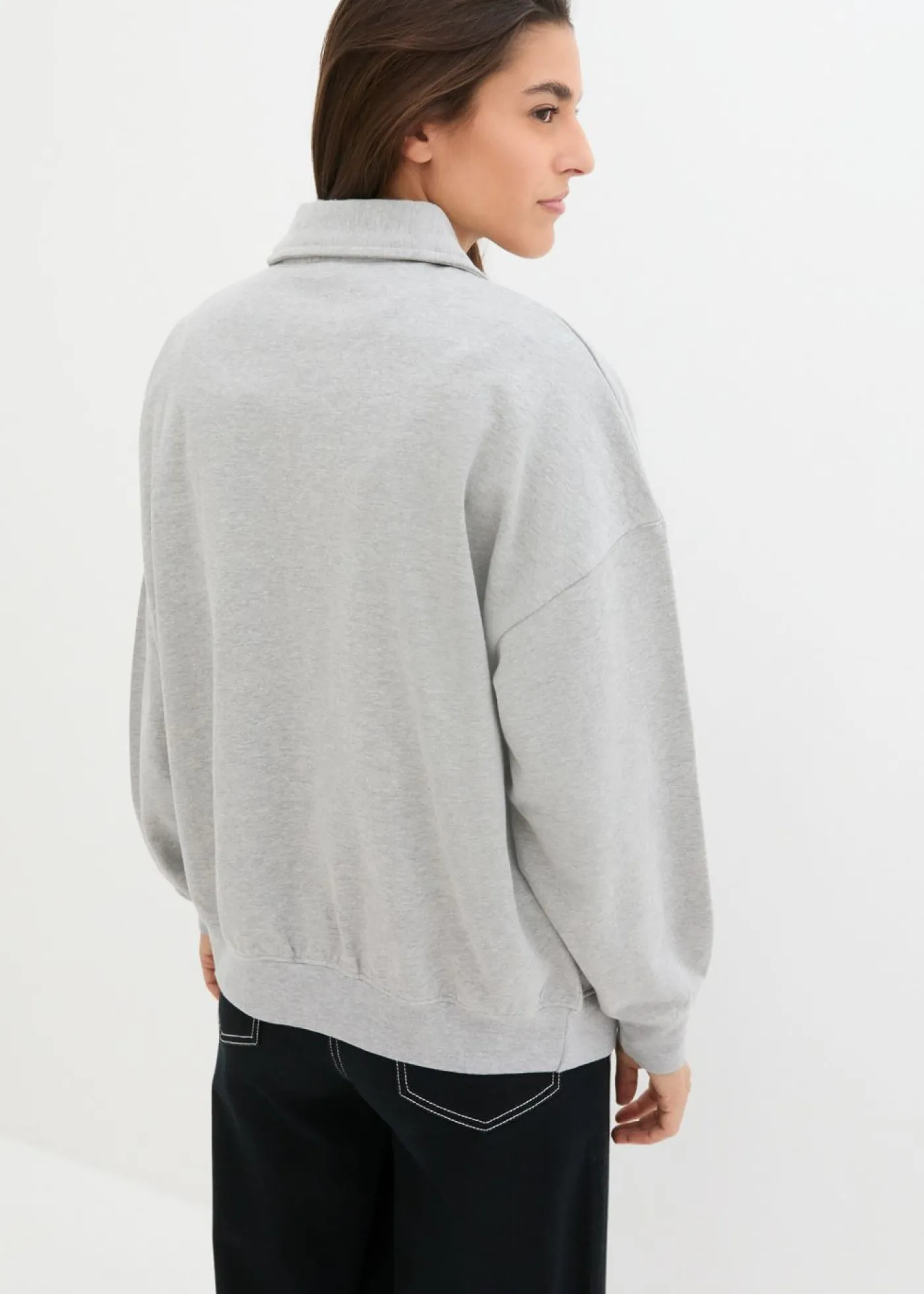bonprix bonprix Sudadera Gris claro jaspeado New