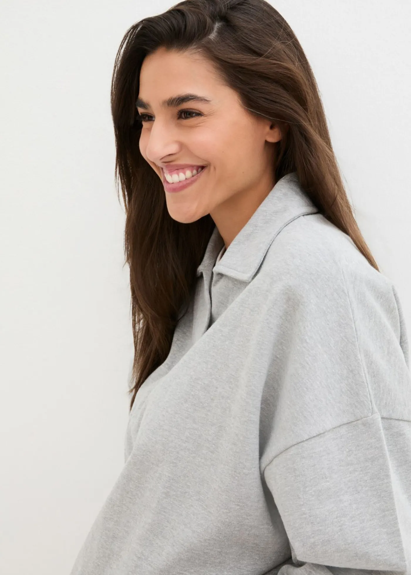 bonprix bonprix Sudadera Gris claro jaspeado New