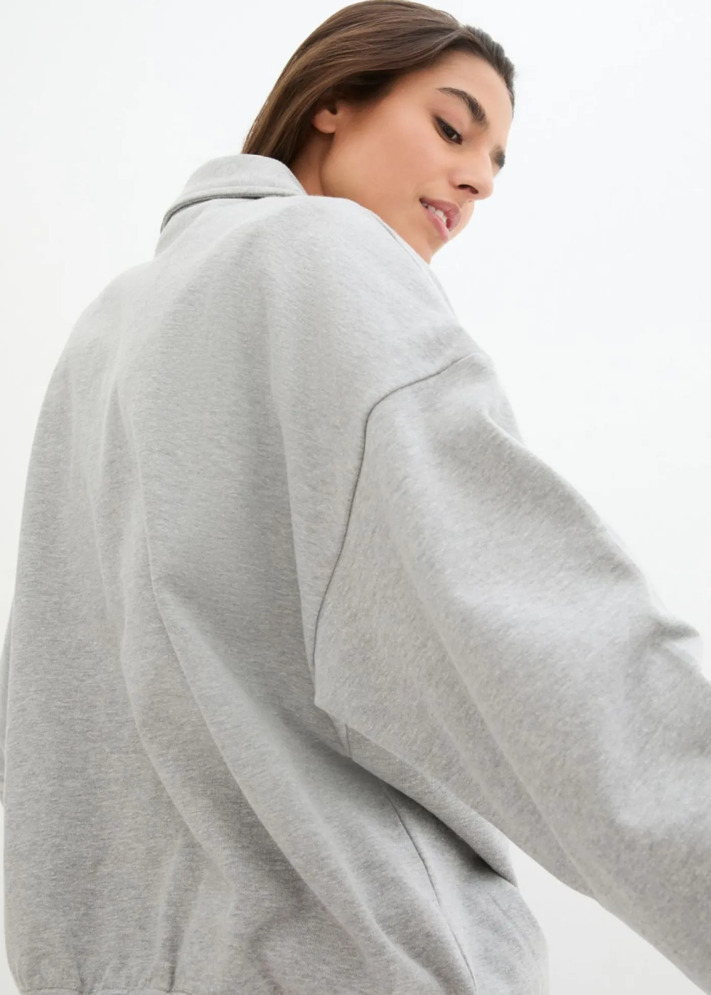 bonprix bonprix Sudadera Gris claro jaspeado New