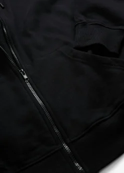 bonprix bonprix Sudadera 2 en 1 de algodón suave con capucha para hombres Negro New