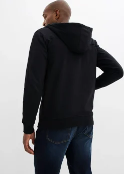 bonprix bonprix Sudadera 2 en 1 de algodón suave con capucha para hombres Negro New