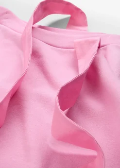 bonprix bonprix Sudadera ancha con un hombro al descubierto rosa orquídea Discount