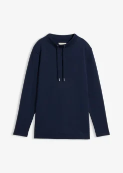 bonprix bonprix Sudadera con abertura Azul marino Sale