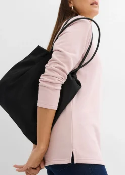 bonprix bonprix Sudadera con abertura Rosa mate Outlet