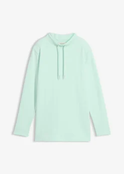 bonprix bonprix Sudadera con abertura Menta claro Outlet