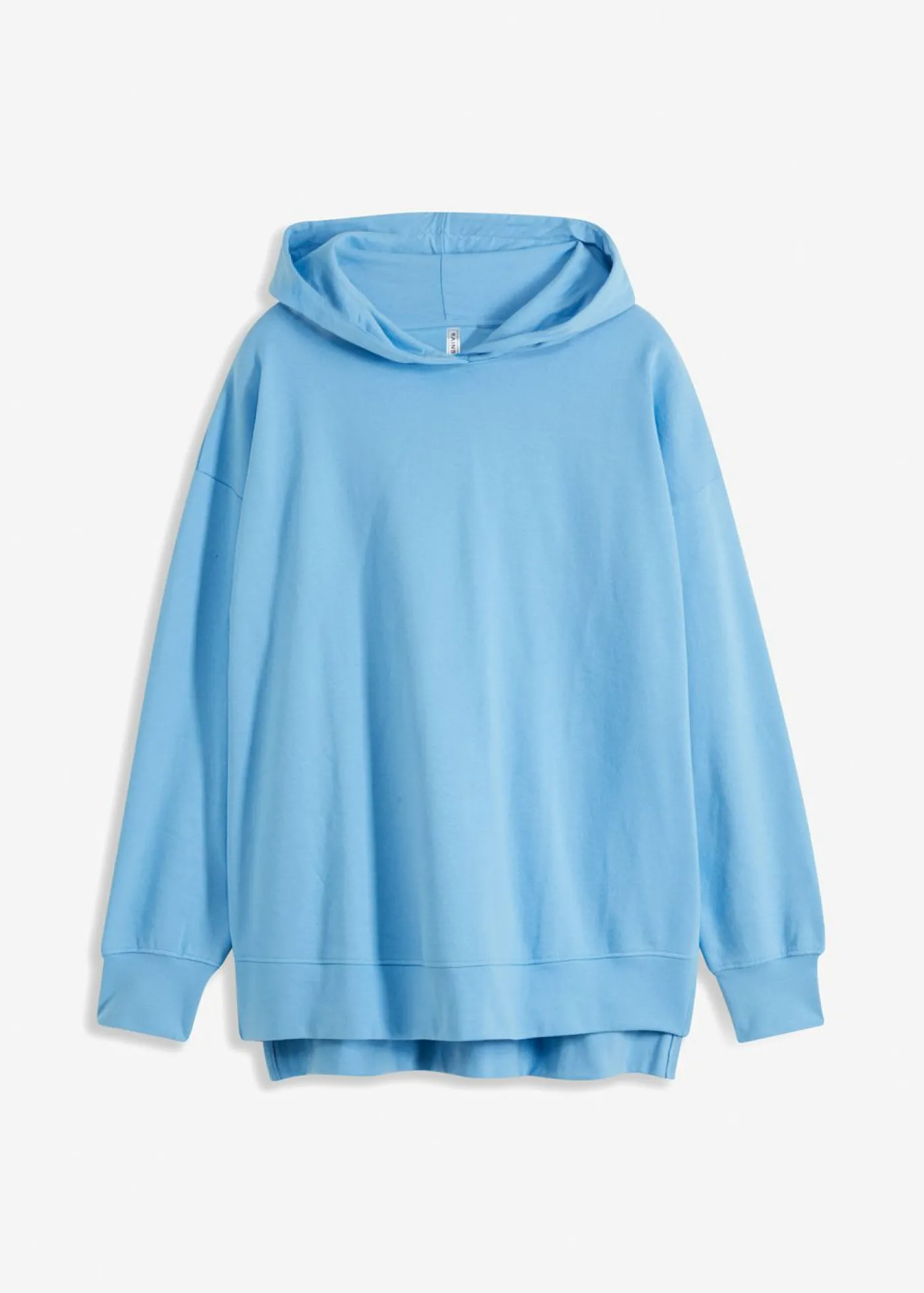 bonprix bonprix Sudadera con capucha de algodón puro azul bebé Online