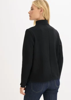 bonprix bonprix Sudadera con cuello alto Negro Online