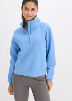 bonprix bonprix Sudadera de algodón orgánico puro azul provenzal
