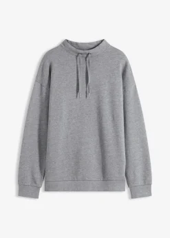 bonprix bonprix Sudadera de algodón orgánico puro gris jaspeado moteado Clearance