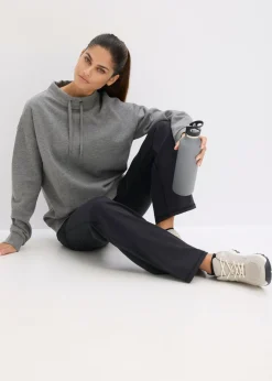 bonprix bonprix Sudadera de algodón orgánico puro gris jaspeado moteado Clearance