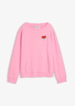bonprix bonprix Sudadera de algodón puro Rosa Sale