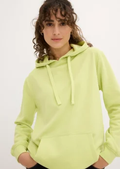 bonprix bonprix Sudadera de felpa suave Verde menta Hot