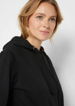 bonprix bonprix Sudadera de felpa suave Negro