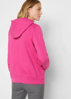 bonprix bonprix Sudadera de felpa suave rosa caliente Online