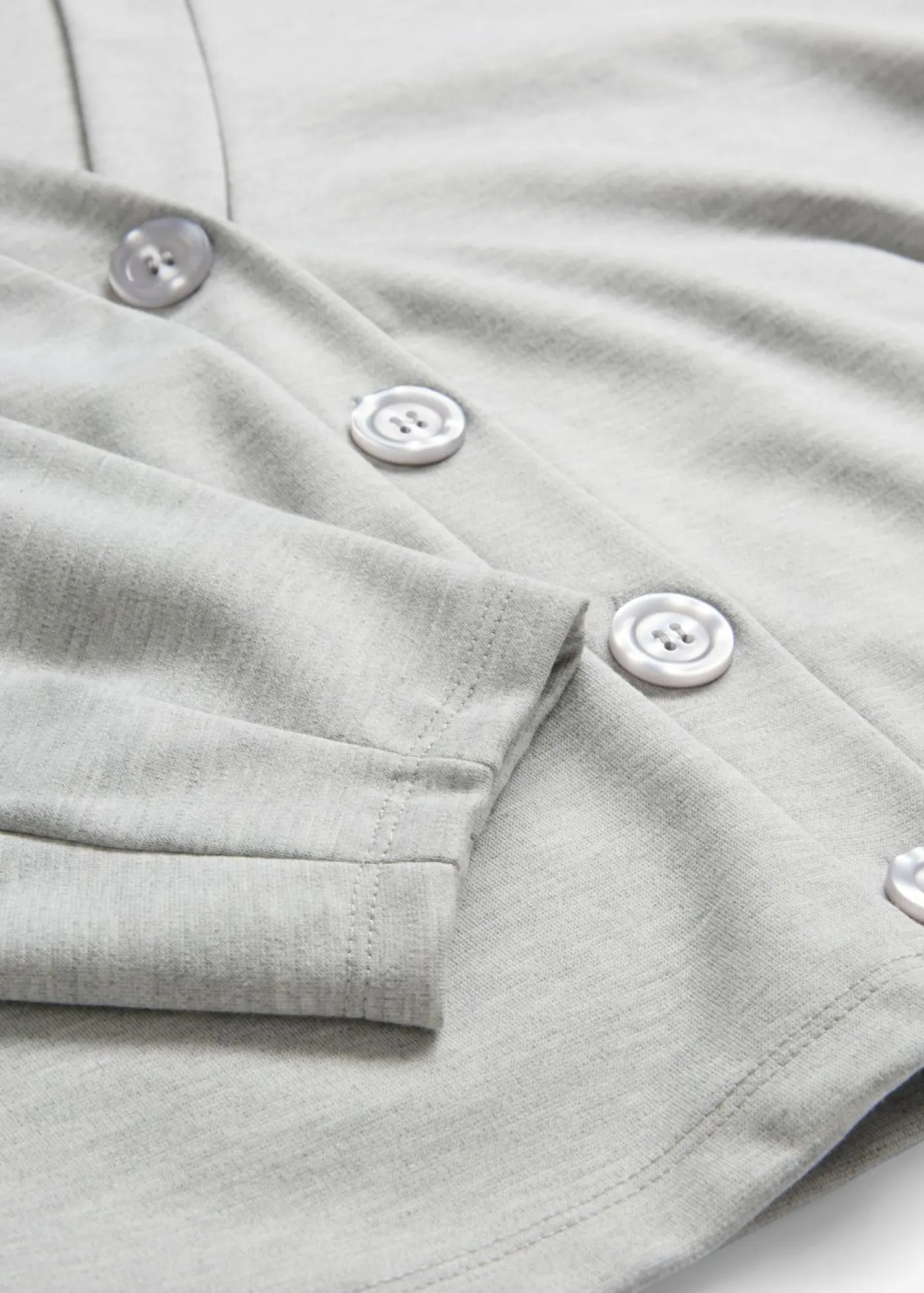 bonprix bonprix Sudadera de mezcla de viscosa gris claro jaspeado moteado Sale
