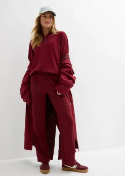 bonprix bonprix Sudadera de neopreno de mezcla de viscosa suave Rojo rubí